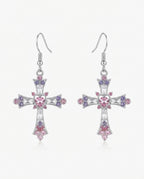 Cross Drop Earrings