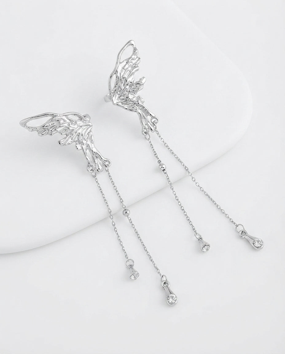 Wing Tassel Earrings