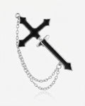 Broken Cross Ear Cuff