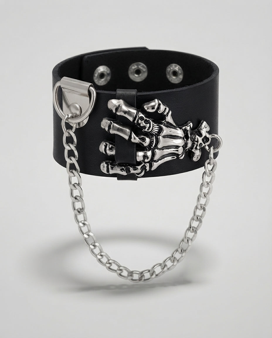 Gravebound Gothic Skull Cuff