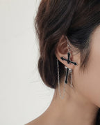 Broken Cross Ear Cuff