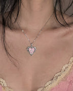 Pink Thorn Heart Pendant