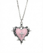 Pink Thorn Heart Pendant