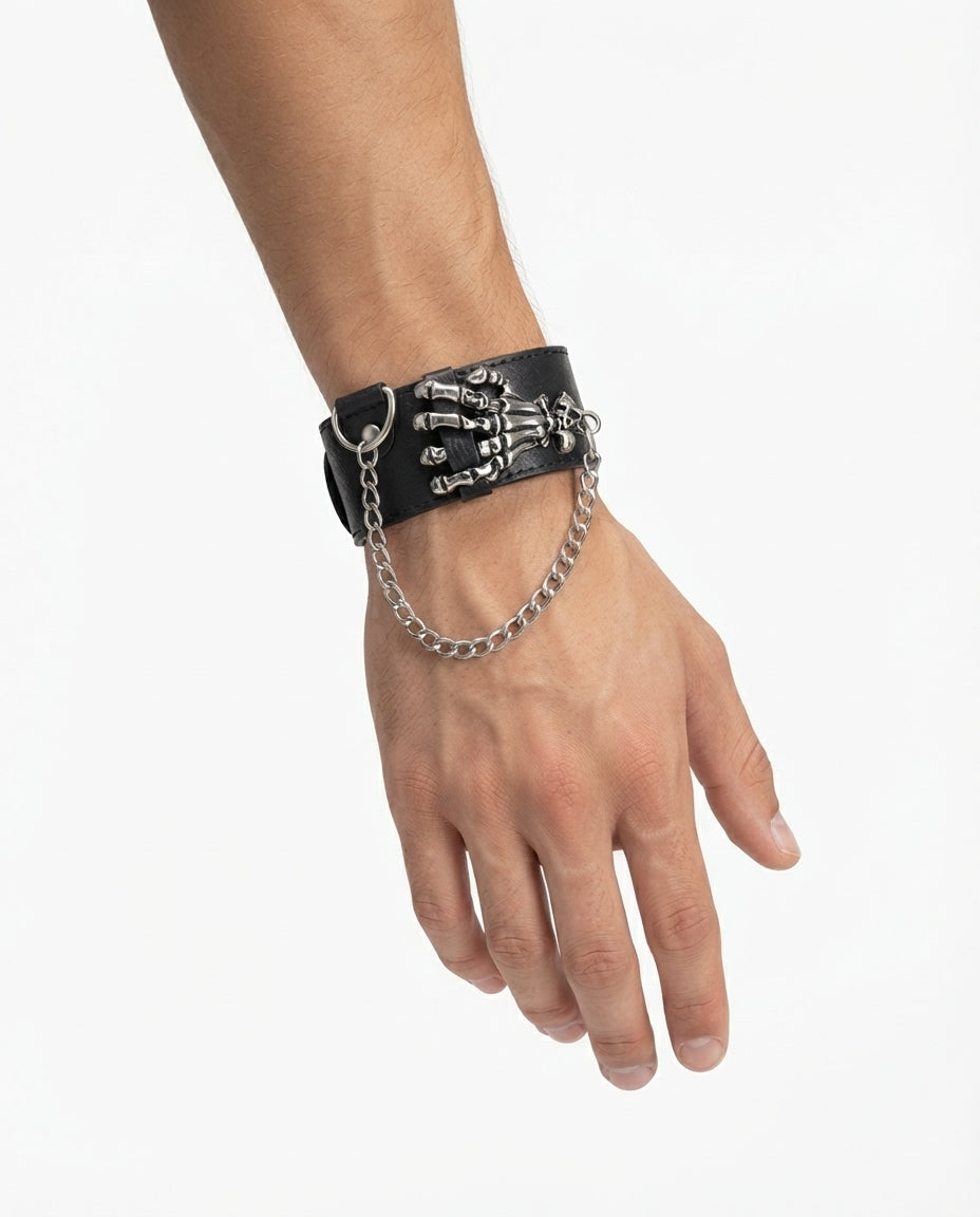Gravebound Gothic Skull Cuff